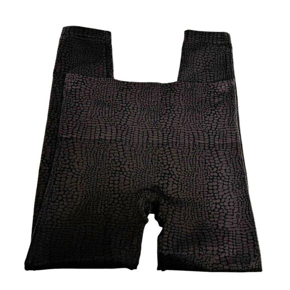 Spanx look at me now brown and black animal print shaping leggings size L - Picture 9 of 11